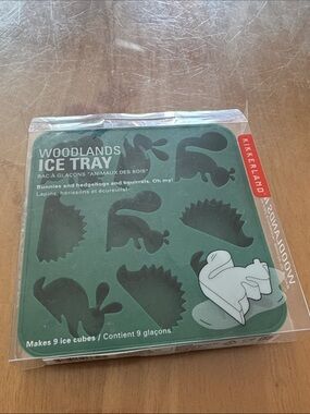 FREE w/ purchase - Kikkerland Green Woodlands Animal Silicone Ice Tray